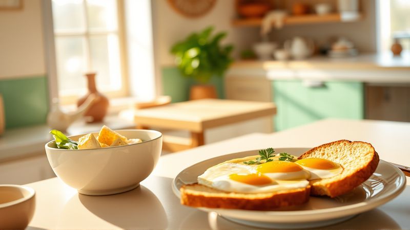 Una cocina cálida ofrece comida reconfortante y colorida