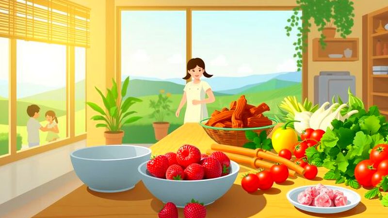 Una cocina soleada ofrece abundancia y serenidad