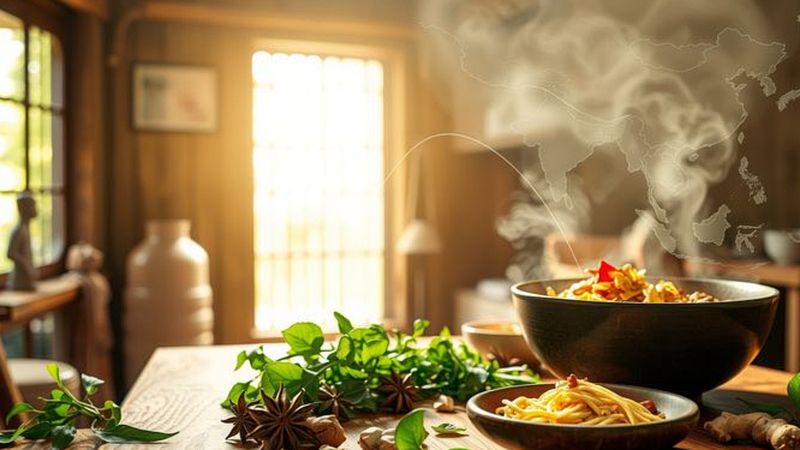 Una cocina asiática evoca tradición y herencia