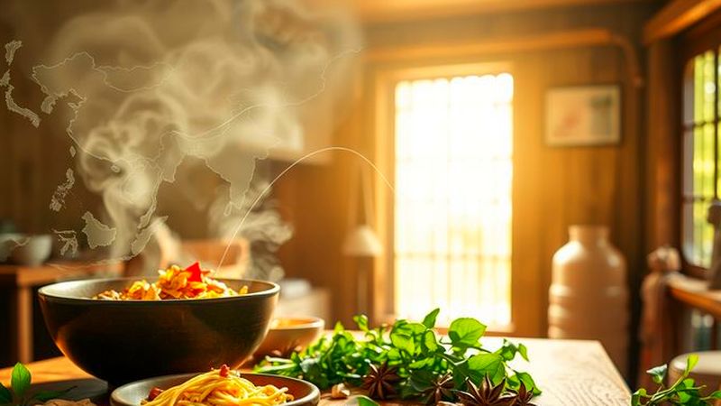 Una cocina asiática evoca tradición y herencia