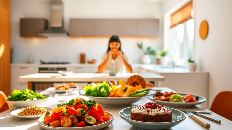 Una mesa festiva ofrece salud y bienestar