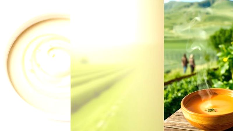 Una cocina serena y vibrante florece