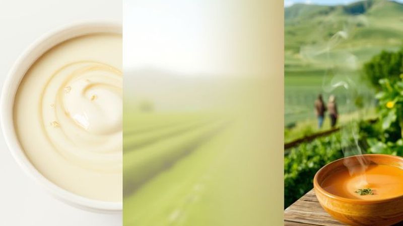 Una cocina serena y vibrante florece