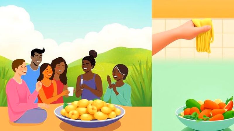 Una cocina soleada inspira bienestar y unión