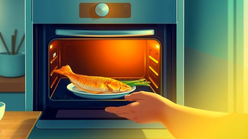 Cocina cálida presenta un pescado dorado