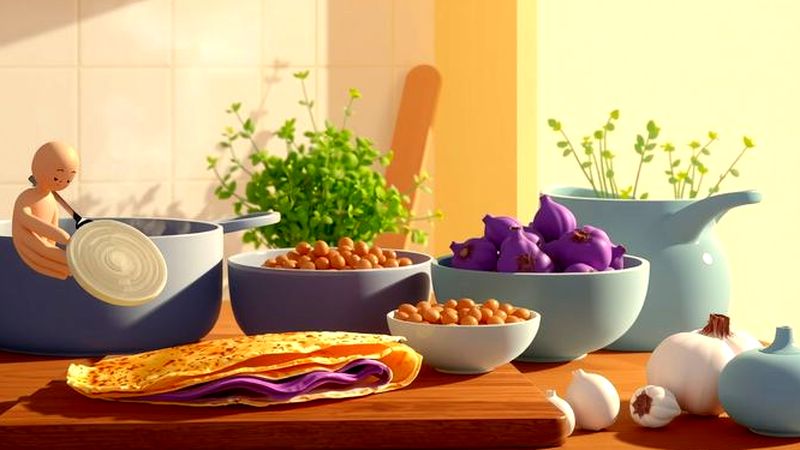 Cocina armoniosa y delicada en detalle