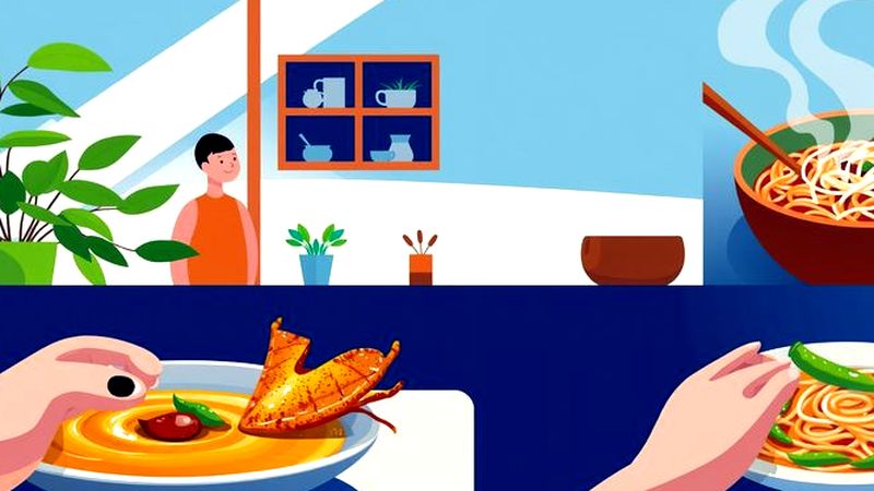 Un banquete cálido y sereno se ofrece