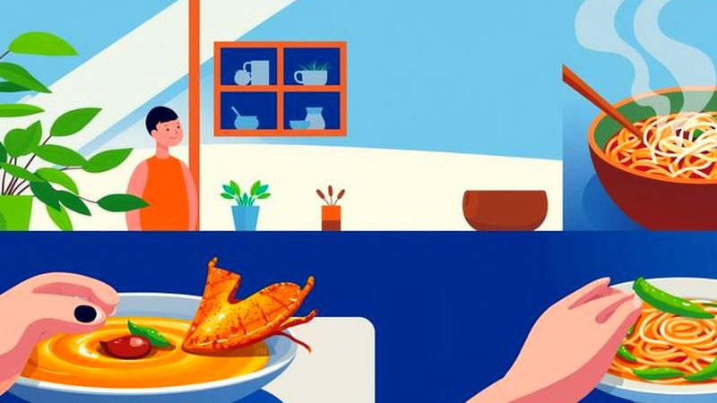 Un banquete cálido y sereno se ofrece