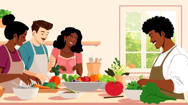 Una cocina vibrante celebra la armonía saludable
