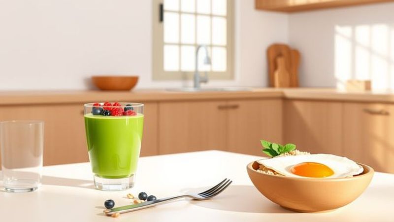 Un desayuno minimalista y sereno