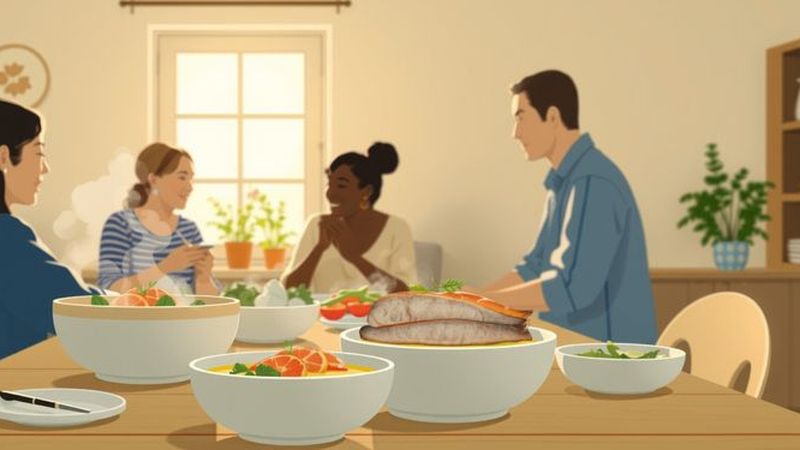 Una cocina cálida ofrece abundancia y sosiego