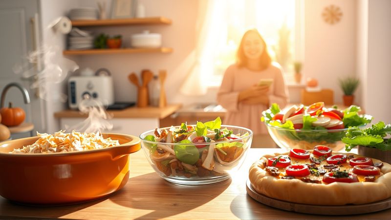 Una cocina acogedora ofrece comida y alegría