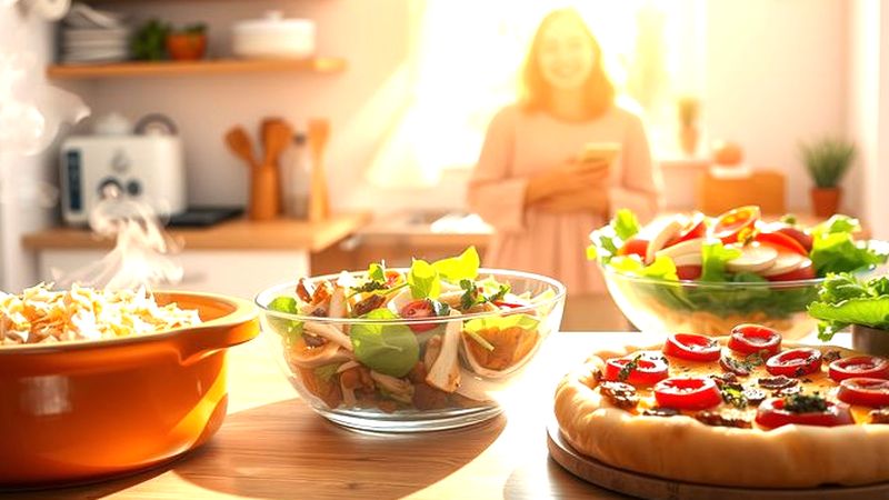 Una cocina acogedora ofrece comida y alegría