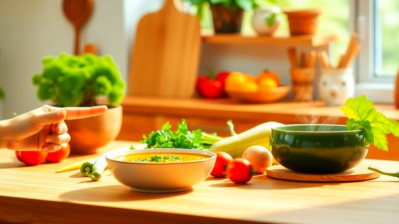 Cocina iluminada