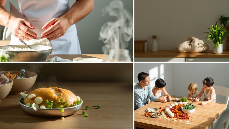 Un panadero crea un ambiente culinario pacífico
