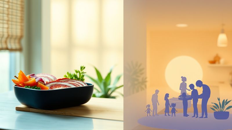 Arte culinario y serenidad visualmente impactantes