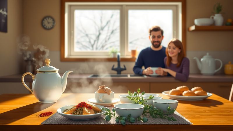 Una cocina cálida