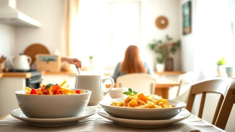 Una cocina cálida y acogedora nutre a la familia